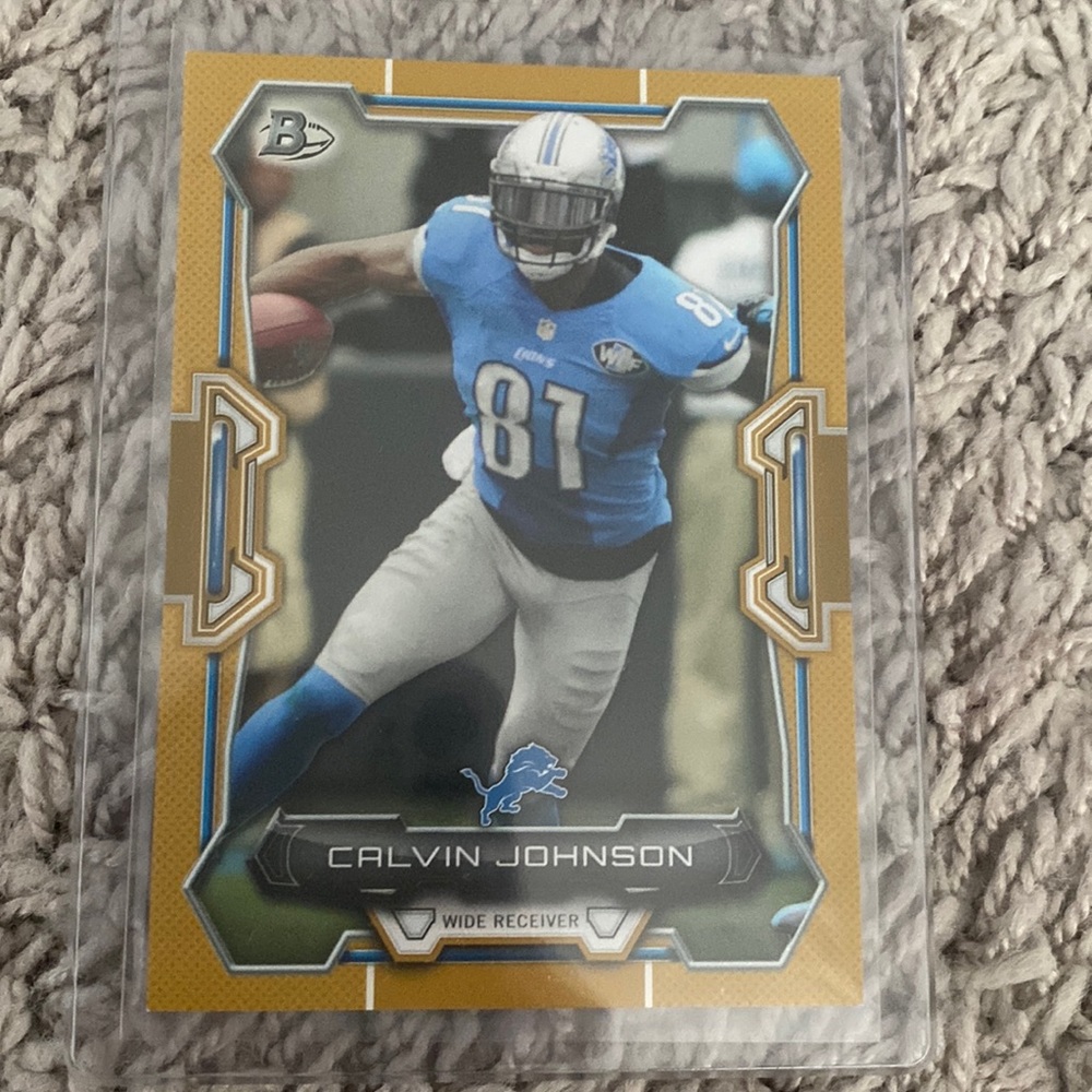 Calvin Johnson Bowman Topps 2015 numbered out of 75